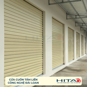 Cửa cuốn tấm liền CN Đài Loan - Màu Kem