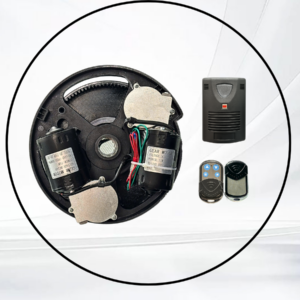 BỘ TỜI TỐC ĐỘ CAO ĐƠN - MOTOR CỬA CUỐN TẤM LIỀN ÚC, CỬA < 10 M2, Bao gồm: Motor, lắc, remote